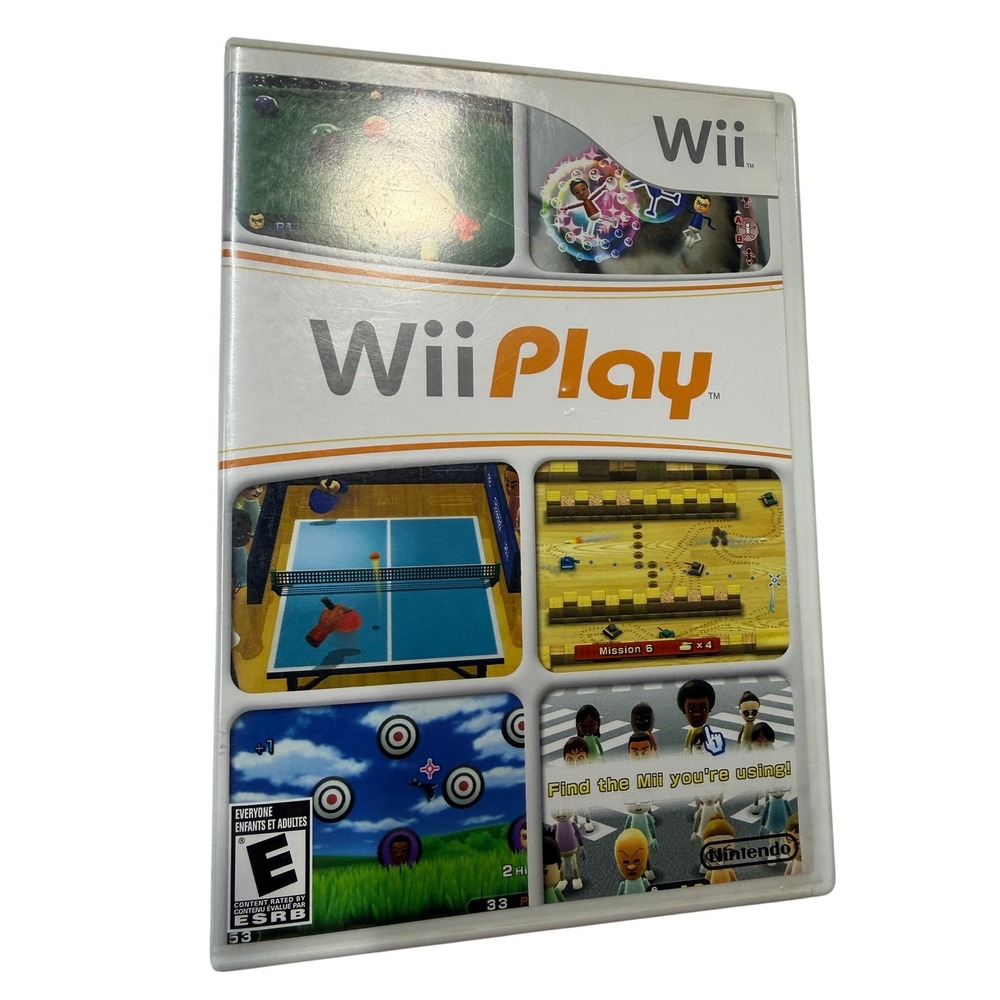 Wii Play Nintendo Wii Video Game Mini Games Collection RVL-RHAE-USA